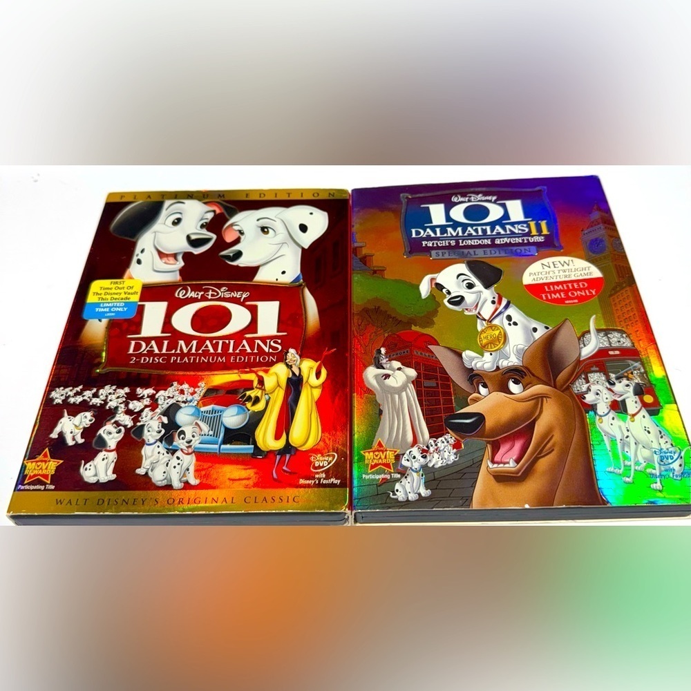 Disney’s 2 DVD Bundle 101 Dalmatians.